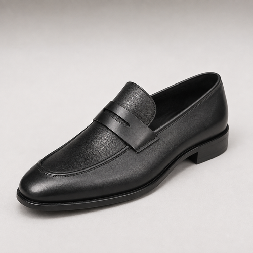 Mocassin Penny Loafer Homme – Noir  L’élégance qui se remarque dès le premier regard.